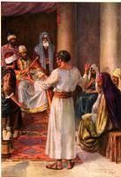 Daniel before Nebuchadnezzar, artist's conception