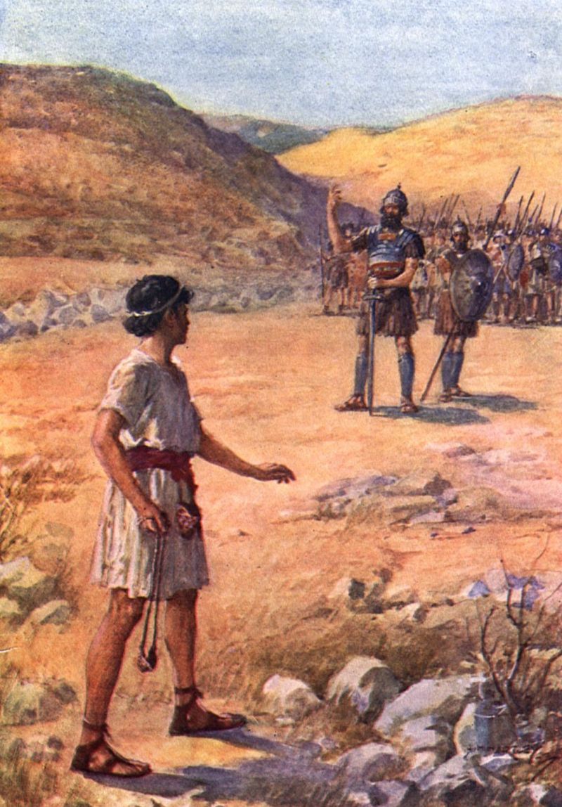 David and Goliath illustration